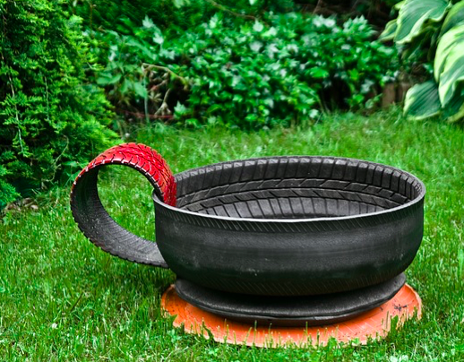 xeriscaping and tires