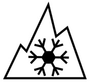 Three Peak Mountain Snowflake Symbol