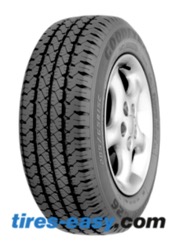 Goodyear Cargo Tire showing its deep tread and semi-open shoulder