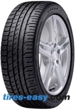 Goodyear Eagle F1 Asymmetric A/S ROF Tire and rim displaying the tread design