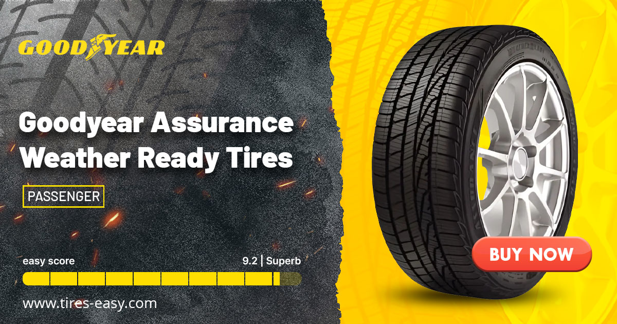 Goodyear Assurance WeatherReady - best tires for subaru crosstrek