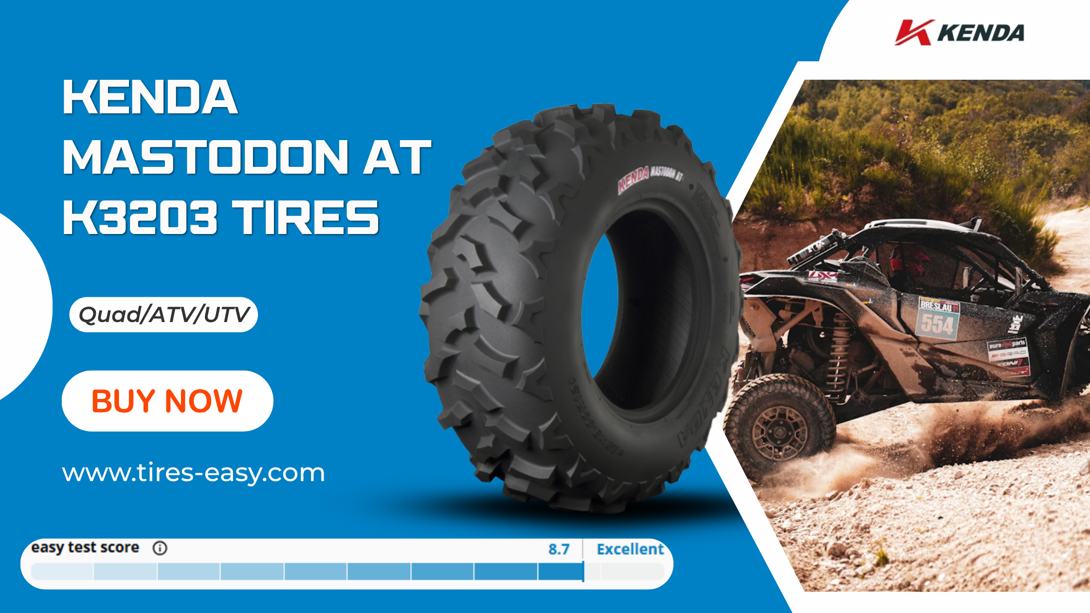 Kenda Mastodon AT K3203 Tires 