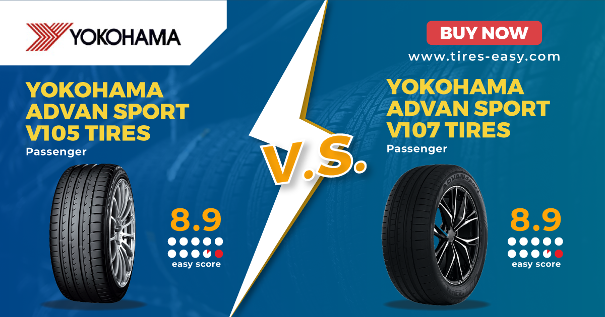 Yokohama Advan Sport V105 vs. Advan Sport V107