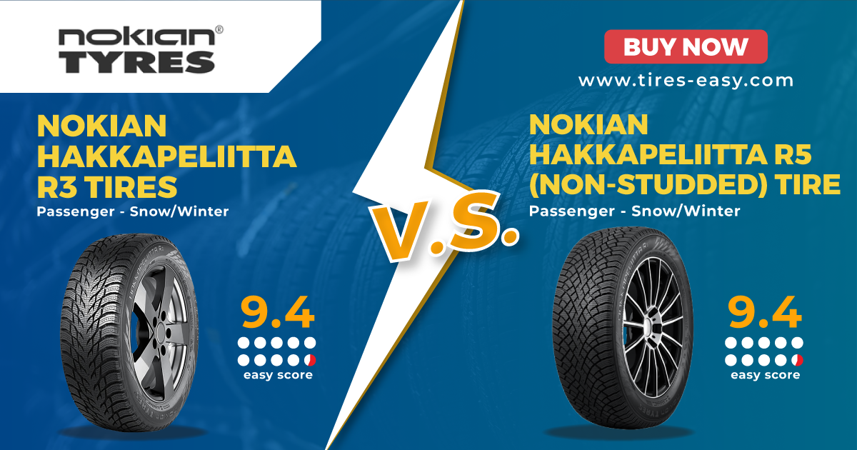 Nokian Hakkapeliitta R3 vs. Hakkapeliitta R5