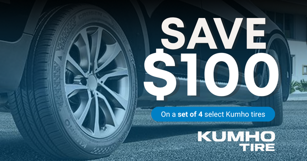 Save $100 on Kumho Tires
