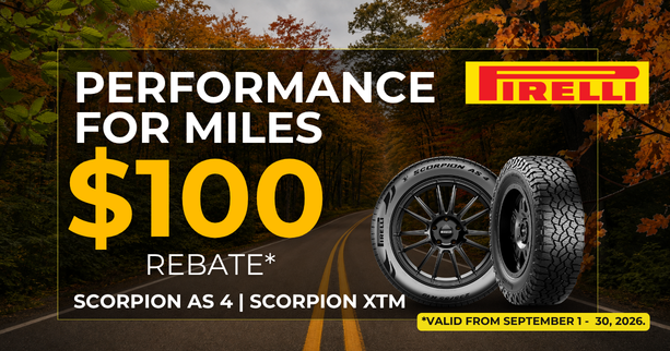 Pirelli $100 Fall Rebate 2026 