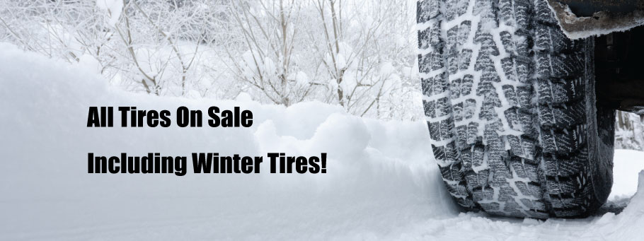 All Tires On Sale Including Winter Tires!