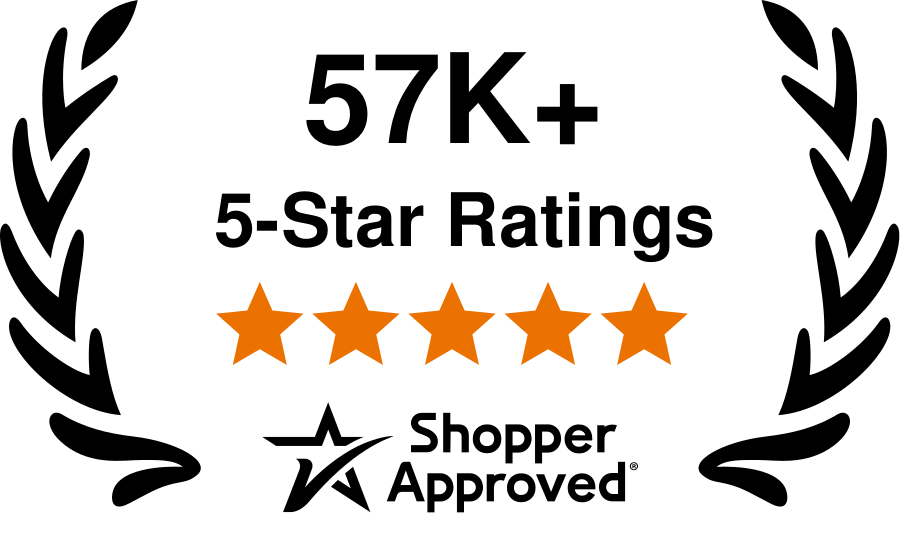 5 Star Excellence award from Shopper Approved for collecting at least 100 5 star reviews