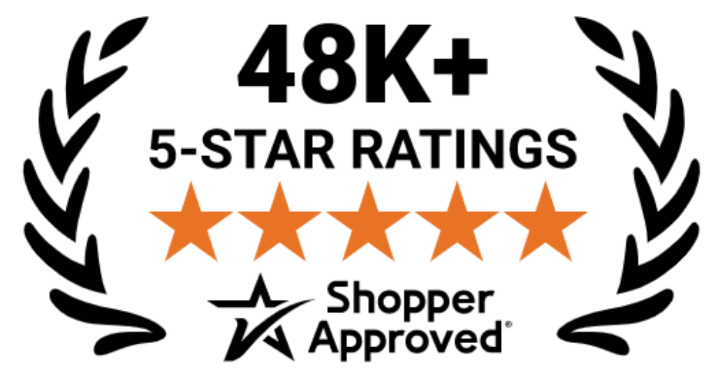 5 Star Excellence award from Shopper Approved for collecting at least 100 5 star reviews