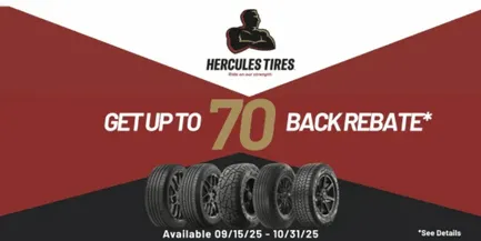 Hercules Tires Rebate 2025