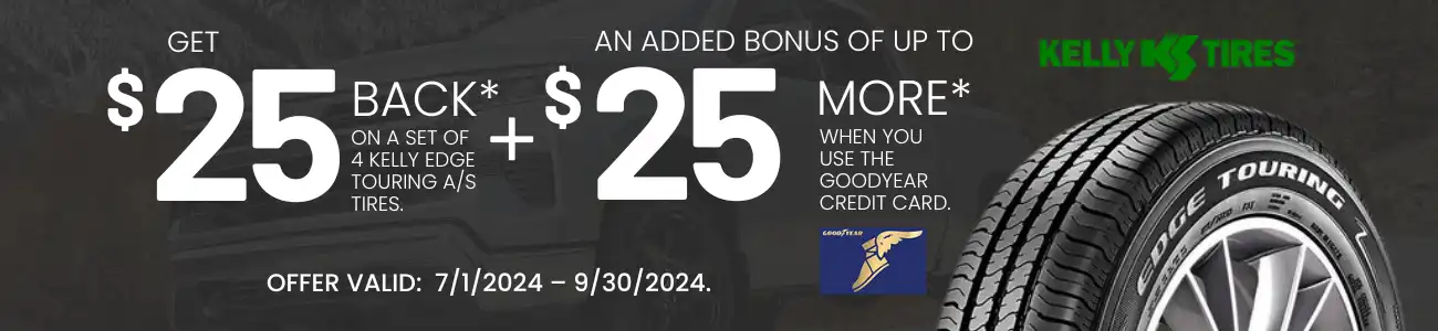 Kelly Tire July 2024 Rebate