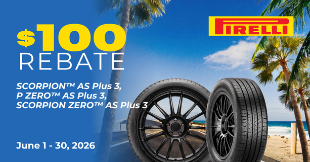 Pirelli $100 Summer Rebate 2026 