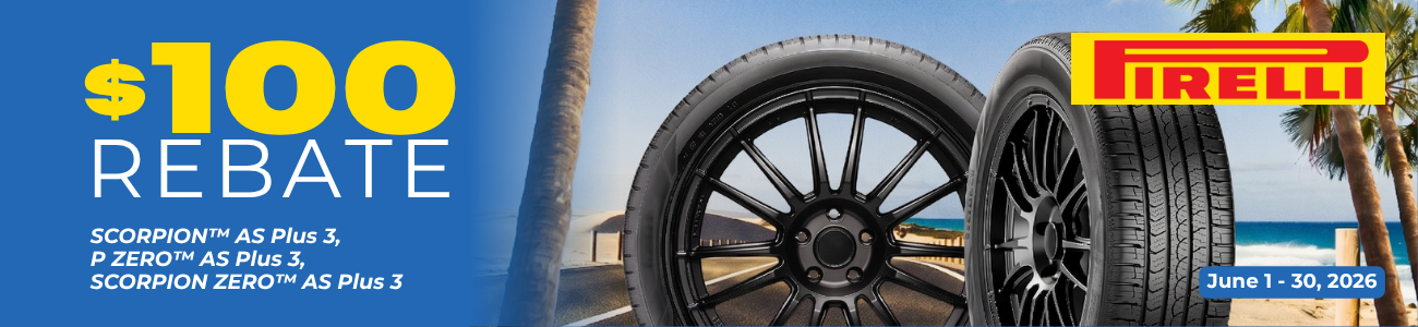Pirelli $100 Summer Rebate 2026 