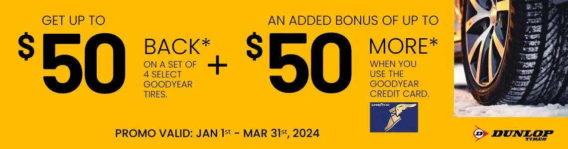 Dunlop Tires 2024 Rebate